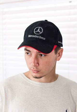 VINTAGE MERCEDES LOGO BASEBALL CAP HAT 90S X 2.7