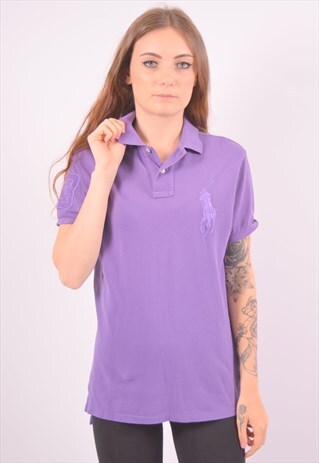 VINTAGE POLO RALPH LAUREN POLO SHIRT PURPLE