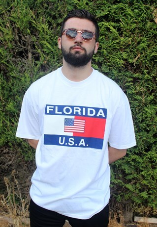 VINTAGE FLORIDA TOURIST TOMMY HILFIGER STYLE T SHIRT