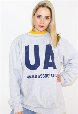 VINTAGE 90'S OVERSIZED FIT AMERICAN COLLEGE SWEATSHIRT