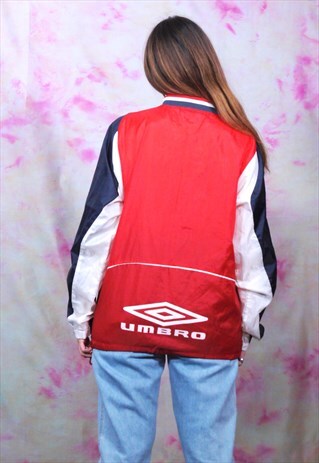 VINTAGE 90S UMBRO SHELL RAINPROOF SWEATSHIRT