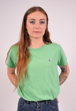 VINTAGE RALPH LAUREN T-SHIRT TOP GREEN