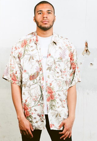 VINTAGE FLORAL PATTERN SHIRT