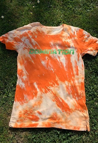 BAAD T-SHIRT DOMINATION REWORKED ORANGE TIE&DYE