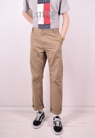 CARHARTT MENS VINTAGE TROUSERS W36 L32 KHAKI 90S
