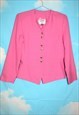 Vintage 80's Pink Smart Blazer Jacket