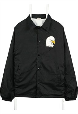 Vintage 90's Auburn Bomber Jacket Button Up Nylon Sportswear