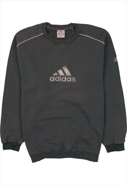 Vintage 90's Adidas Sweatshirt Spellout Crew Neck