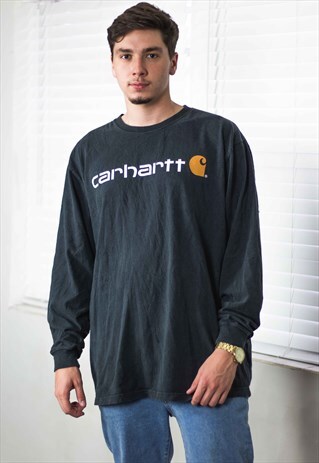 VINTAGE CARHARTT T-SHIRT LOGO 90S XL 13.6