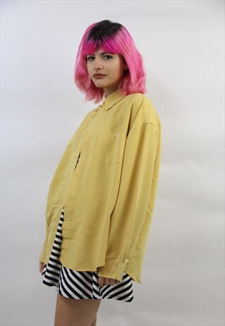 VINTAGE MUSTARD SOFT 90'S SHIRT