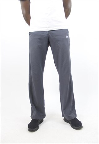 VINTAGE ADIDAS GREY TRACKSUIT BOTTOMS