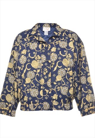 PETITES FLORAL PATTERN JACKET - M