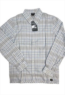 Deadstock nike acg button up shirt in blue