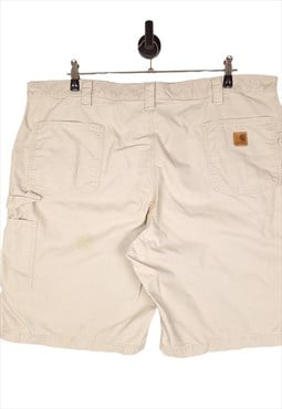  Carhartt Carpenter Shorts Size W46 In Beige Men's Cargo 