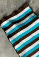 VINTAGE 00S INDIE SLEAZE STRIPED WOOL SCARF