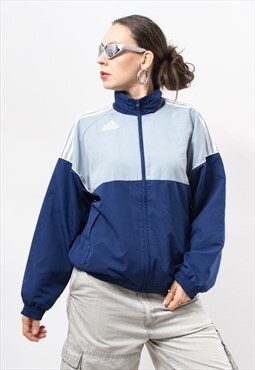 ADIDAS Y2K track jacket vintage brand with the three stripes