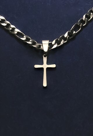 CRW Gold Tiny Cross Necklace 