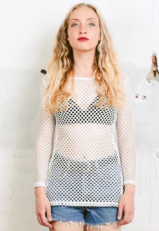 VINTAGE 90S FISHNET TOP