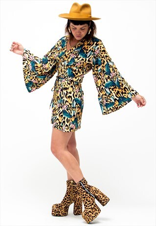 TROPICANA PRINT WRAP SHORTS
