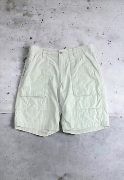 Vintage Y2K Men's Utility Beige Cargo Shorts