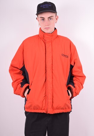 CHAPS RALPH LAUREN MENS VINTAGE JACKET MEDIUM ORANGE 90'S