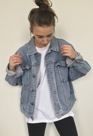 VINTAGE OVERSIZED UNISEX DENIM JACKET