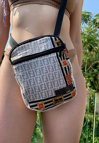 REWORK FENDI ZUCCA POUCH BAG