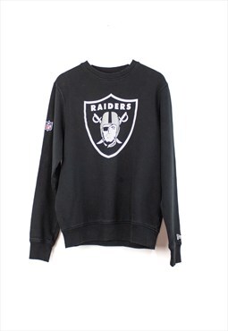 Vintage Raiders NFL Sweatshirt in Black S