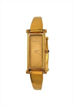 Gucci Watch Bangle Wristwatch Gold Vintage Bracelet 1500L