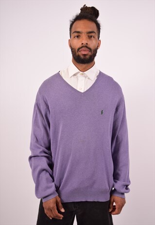 ralph lauren purple jumper