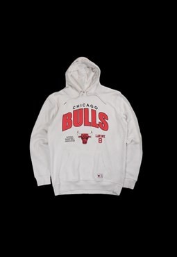 Vintage Chicago Bulls NBA Team Hoodie in White