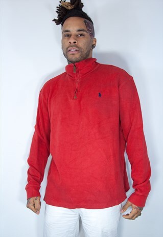 RALPH LAUREN 1/4 ZIP SWEATSHIRT