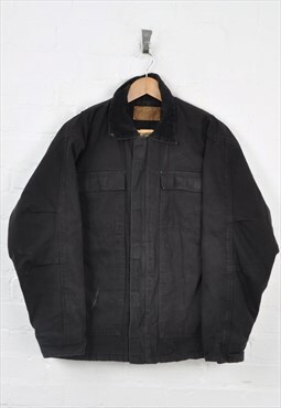 Vintage Workwear Jacket Black Medium