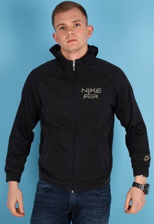 VINTAGE NIKE AIR HOODIE IN BLACK NH105