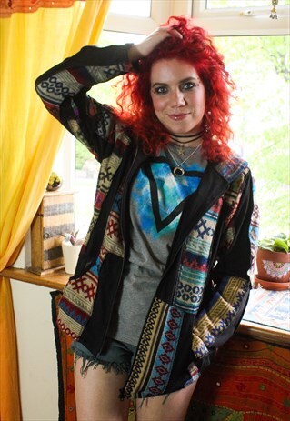 FAIRTRADE FESTIVAL PATCHWORK HOODED JACKET
