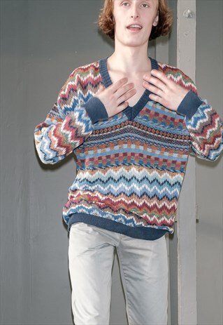 VINTAGE ABSTRACT JUMPER / UNISEX