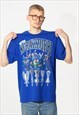 INTER MILAN FOOTBALL UNISEX TEE T-SHIRT IN BLUE