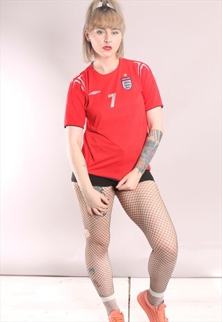 VINTAGE UMBRO ENGLAND BECKHAM FOOTBALL SHIRT
