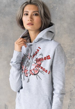 JAPANESE KAWAII ANIME KARATE GIRL HOODIE WOMEN'S HOODED TOP