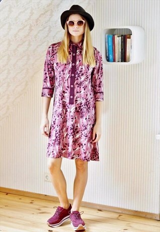 LIGHT PURPLE LONG SLEEVE DRESS