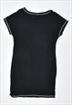 VINTAGE 90'S MISSONI DRESS T-SHIRT TOP BLACK