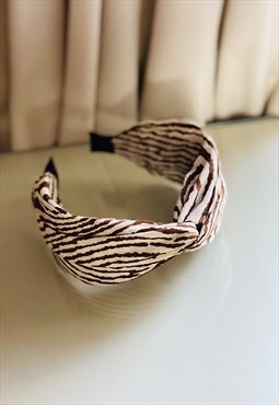 Zebra print headband comfortable headband 