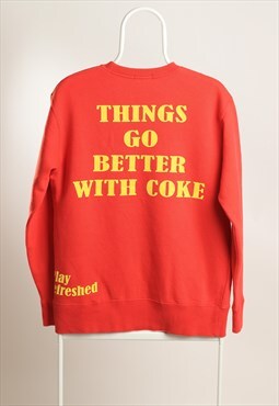 Vintage Coca Cola Crewneck Sweatshirt Red