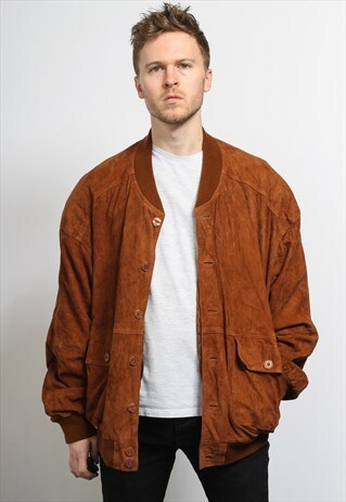 VINTAGE SUEDE BOMBER JACKET