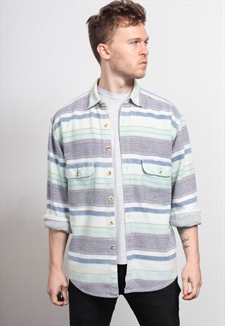 VINTAGE AZTEC PATTERNED SHIRT
