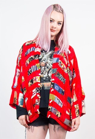 VINTAGE BOHO HIPPIE FESTIVAL KIMONO STYLE JACKET