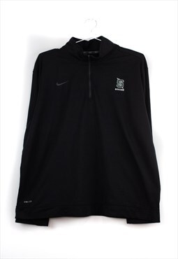 Vintage Nike Soccer Quarter zip sweatshirt in Black XL