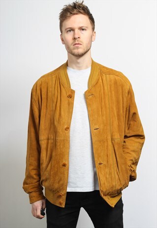 VINTAGE SUEDE BOMBER JACKET