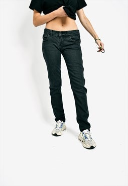 Modern Y2K Armani jeans women's black colour 2000s style 