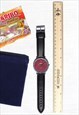 COMPACT SUPER SLIM SILVER LEATHER WATCH